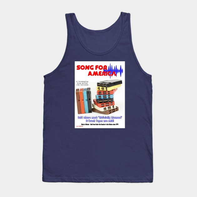 Song For America - 2 - Retro Program Tank Top by Beanietown Media Designs